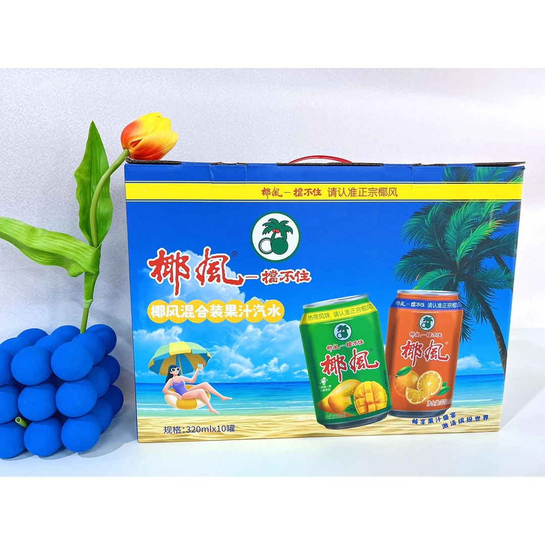 椰风 挡不住 果汁汽水礼盒320ml*10