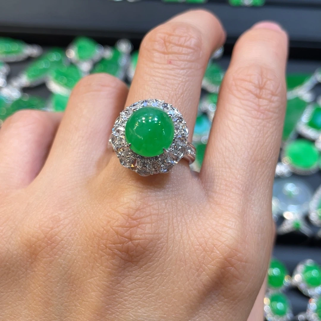 翡翠未镶嵌戒指蛋