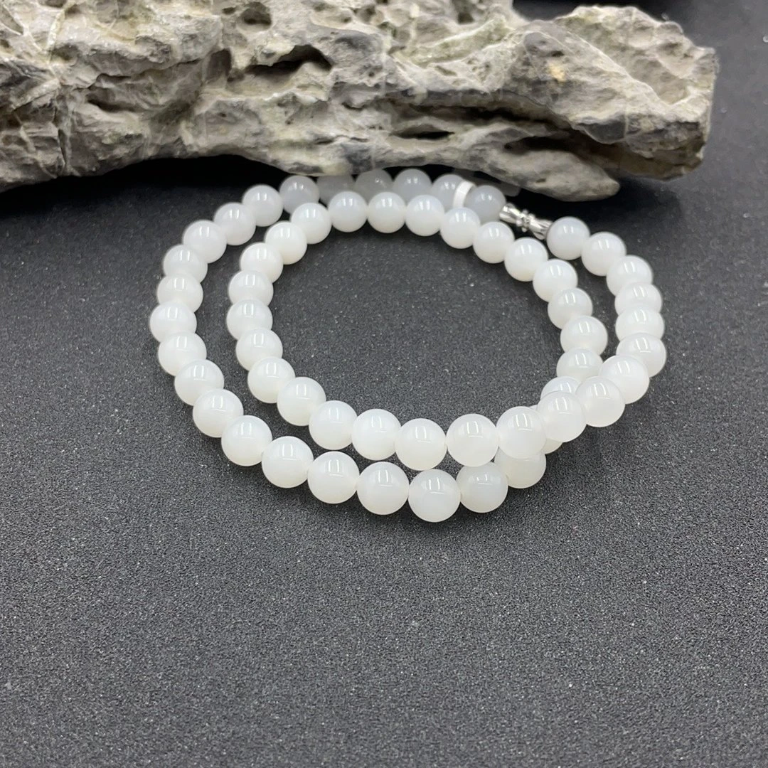 BY0524标075 北玉精选 和田玉项链