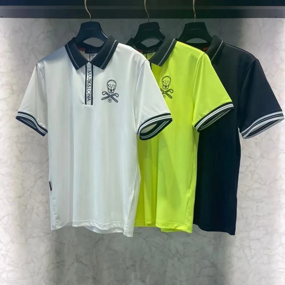 M@L马克露娜 男士高尔夫短袖 弹力棉感 透气舒适 M223220