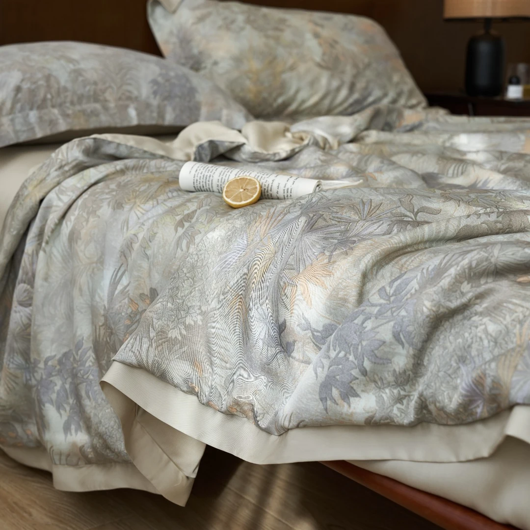 罗野家 天丝夏凉被莱赛尔大豆空调被