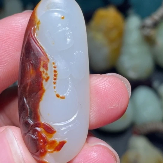 和田玉（白玉）未镶嵌车挂玥**好