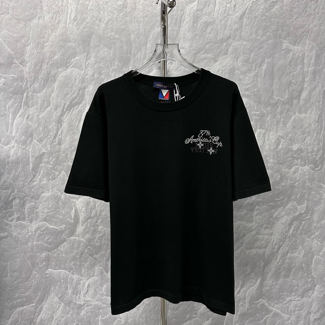 未使用 LouisVuitton/路易威登 x美洲杯 FW24 水钻短袖4L码D10454
