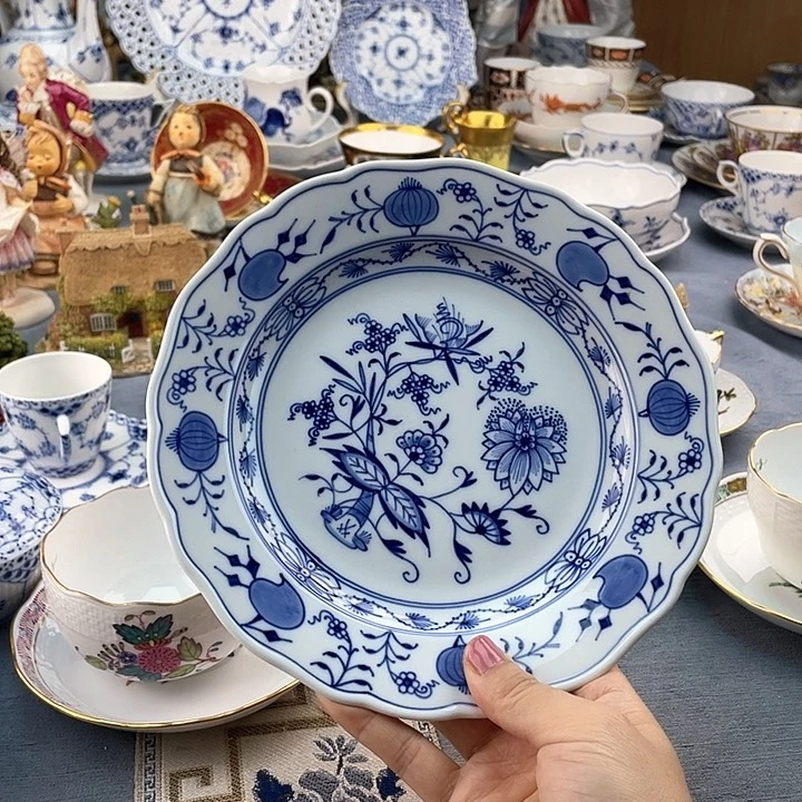 中古欧瓷瓷器小房子