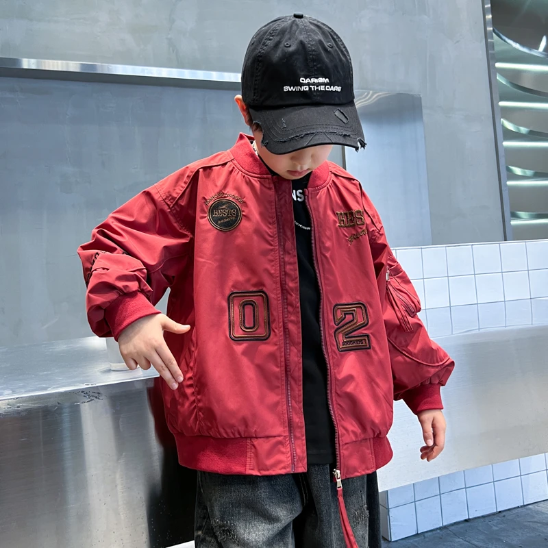 男童棒球服春秋款2025新款儿童春装外套炸街中大童夹克春季痞帅风
