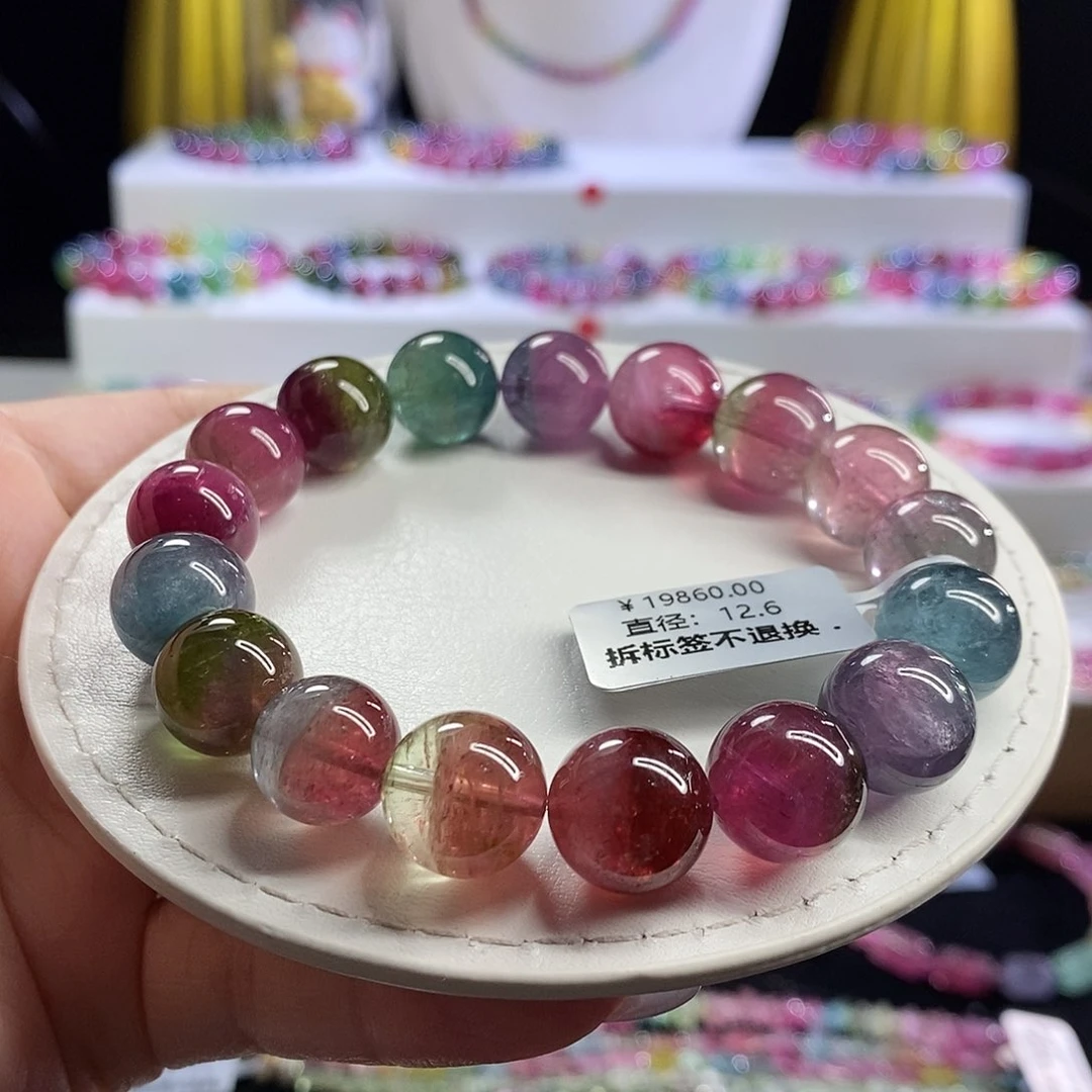 未镶嵌手链碧玺西瓜