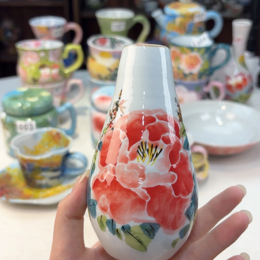 景德镇手绘高温釉下彩陶瓷茶具