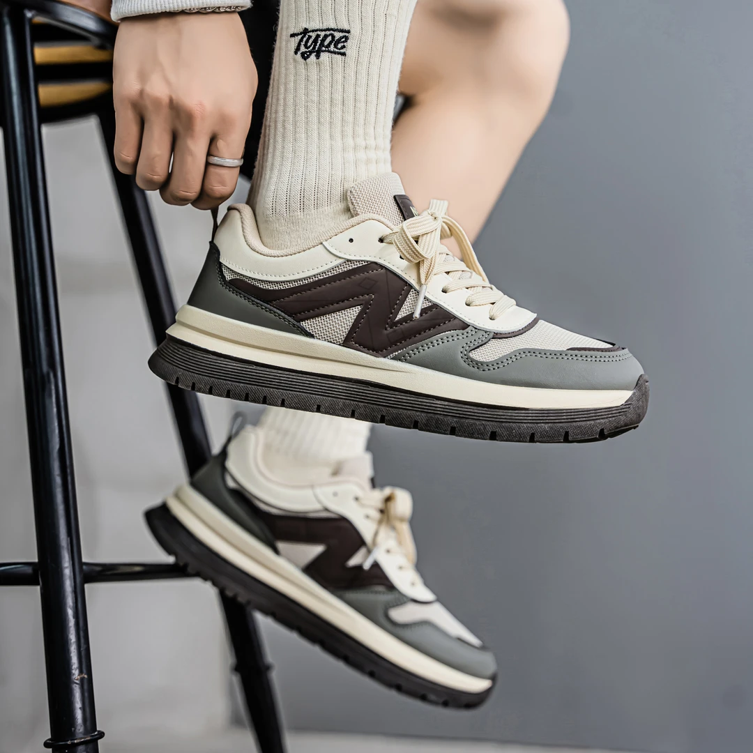 新百伦正品男鞋新款夏季情侣网面透气小白板鞋防滑缓震运动休闲鞋