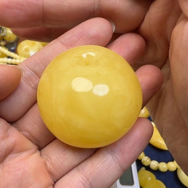 蜜蜡未镶嵌毛衣链天然蜜蜡