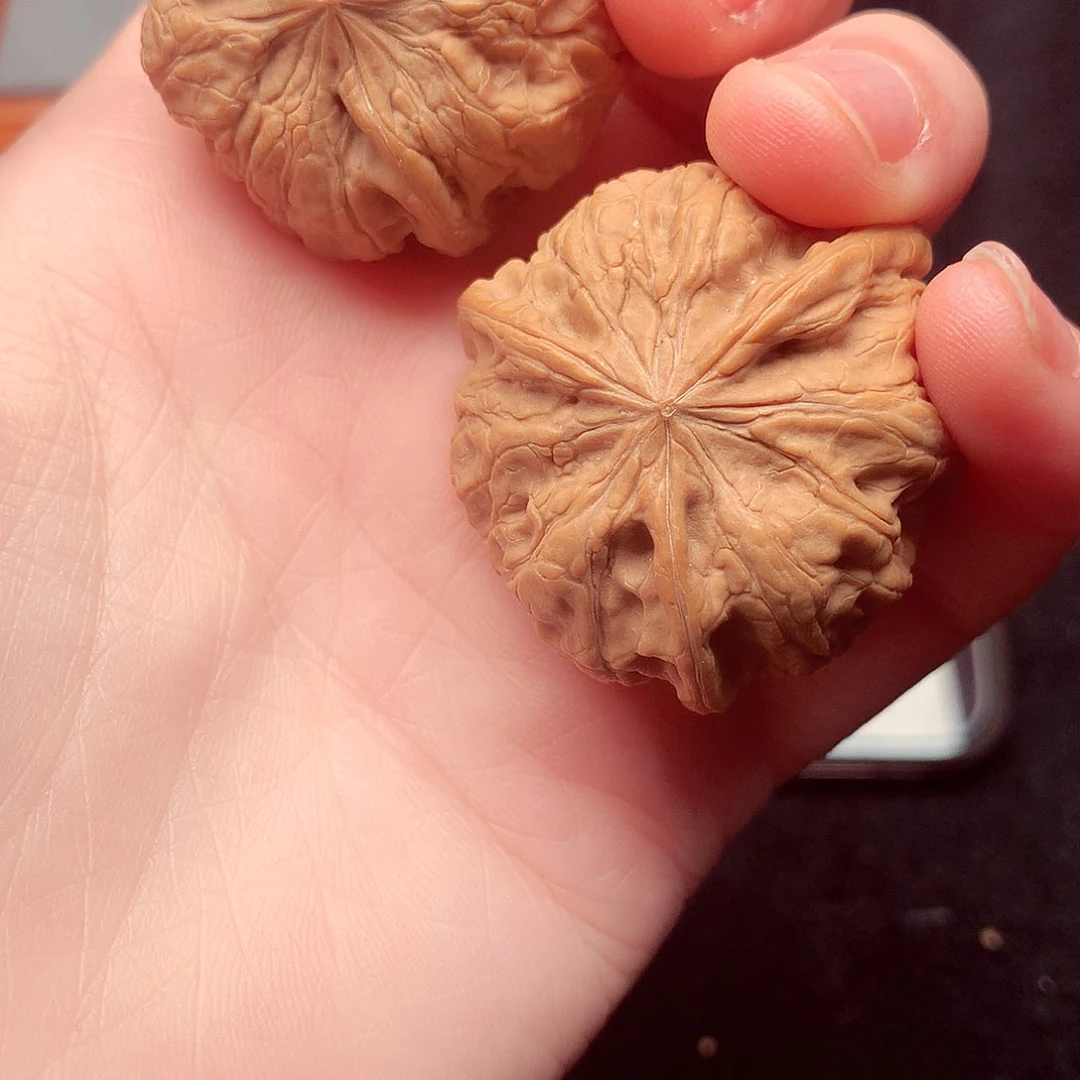 吊坠文玩核桃秋***凡雨花石三棱