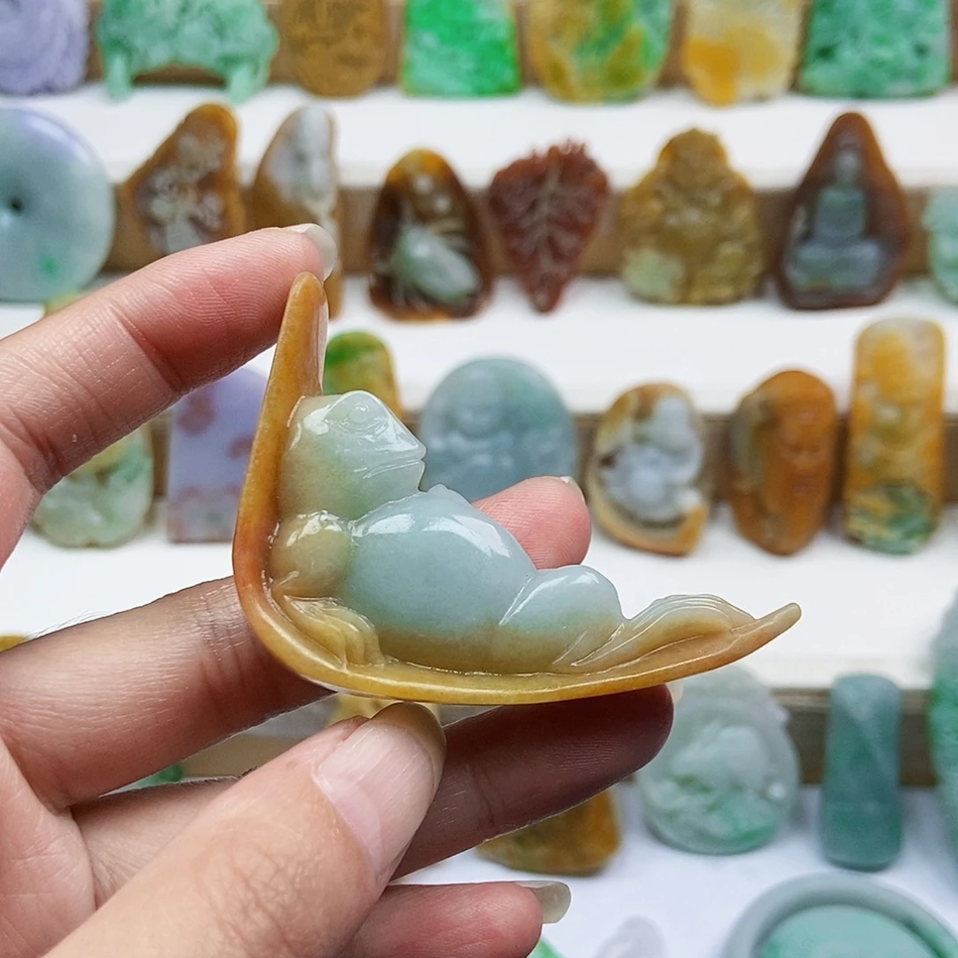 未镶嵌定制翡翠青蛙