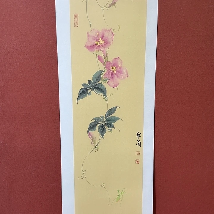 国画听兰老师花鸟