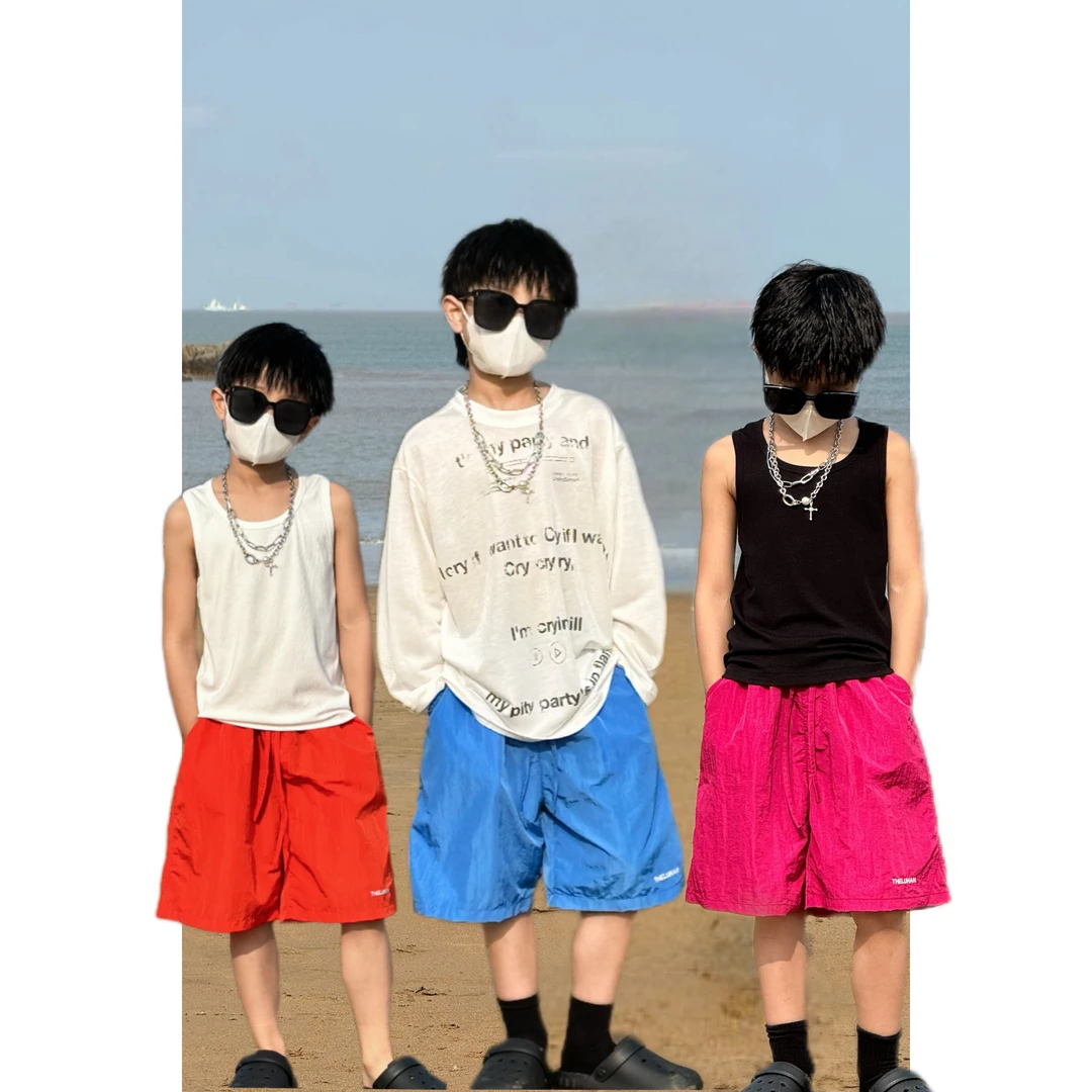 THE LUHAN 【速干沙滩裤】外穿薄款速干夏季中大童男童沙滩裤24125