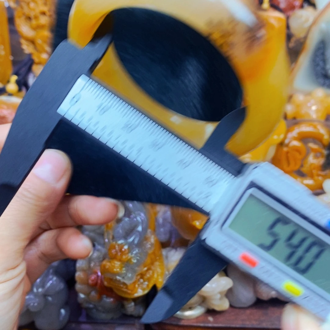 未镶嵌石英质玉（黄龙玉）颈饰