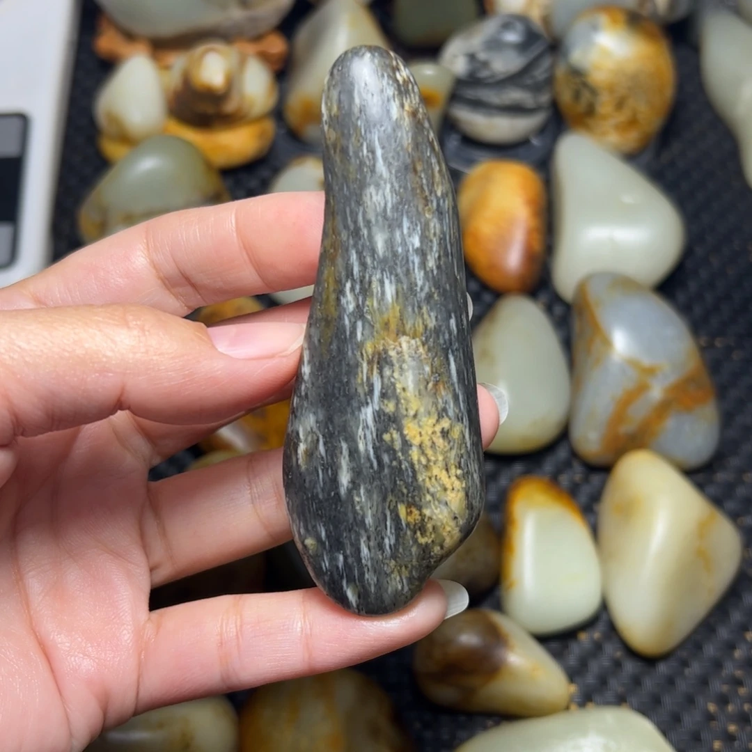 和田玉未镶嵌挂件55