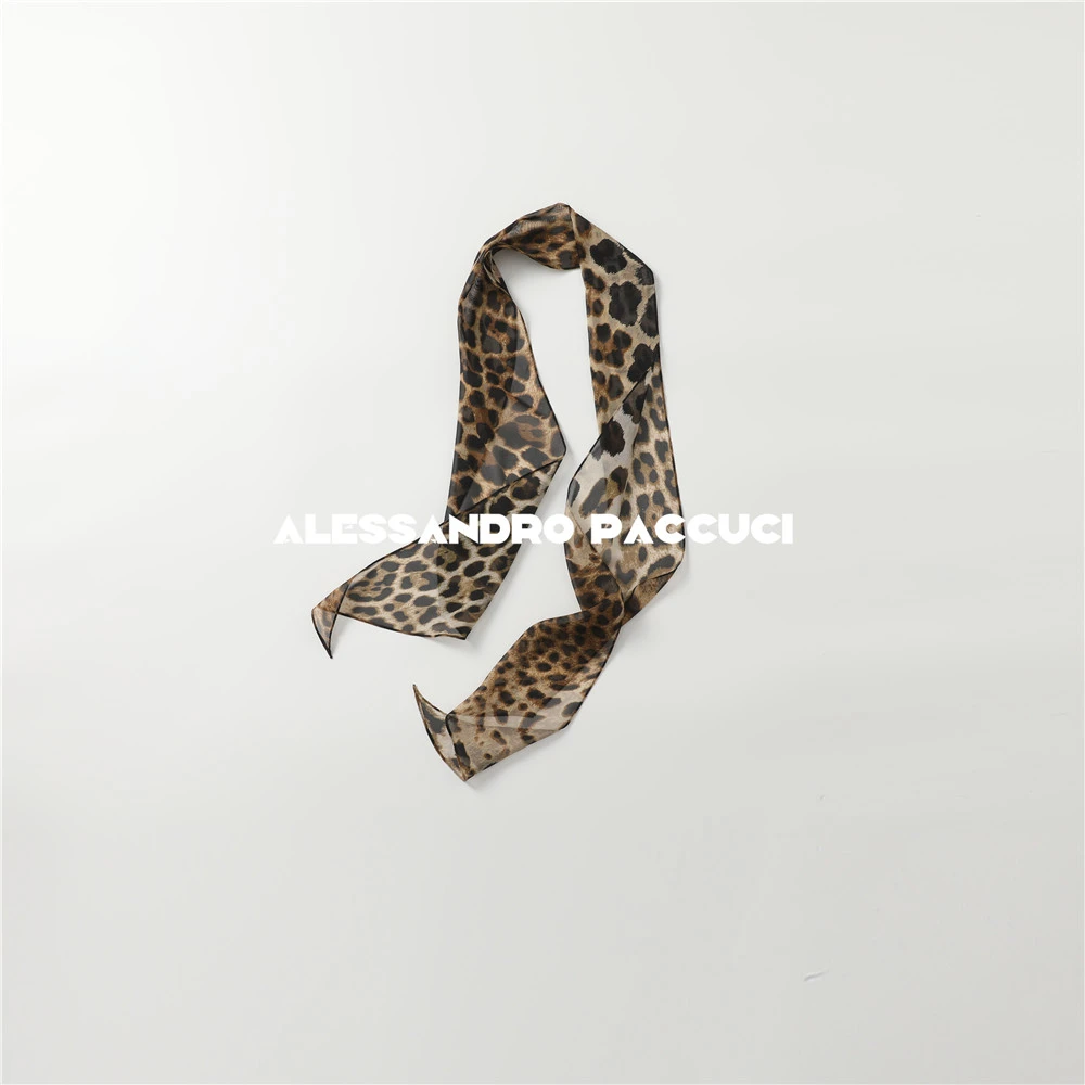 AP洛哥53086AS【暮色斑语】100桑蚕丝豹纹印花时尚百搭气质丝巾
