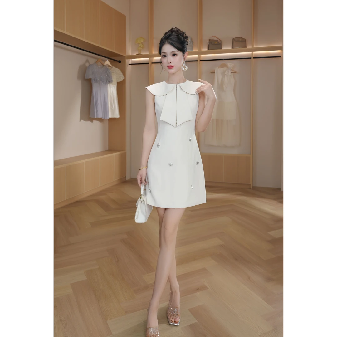 【设计师定制】新款时尚显瘦气质小个子日常连衣裙 40149