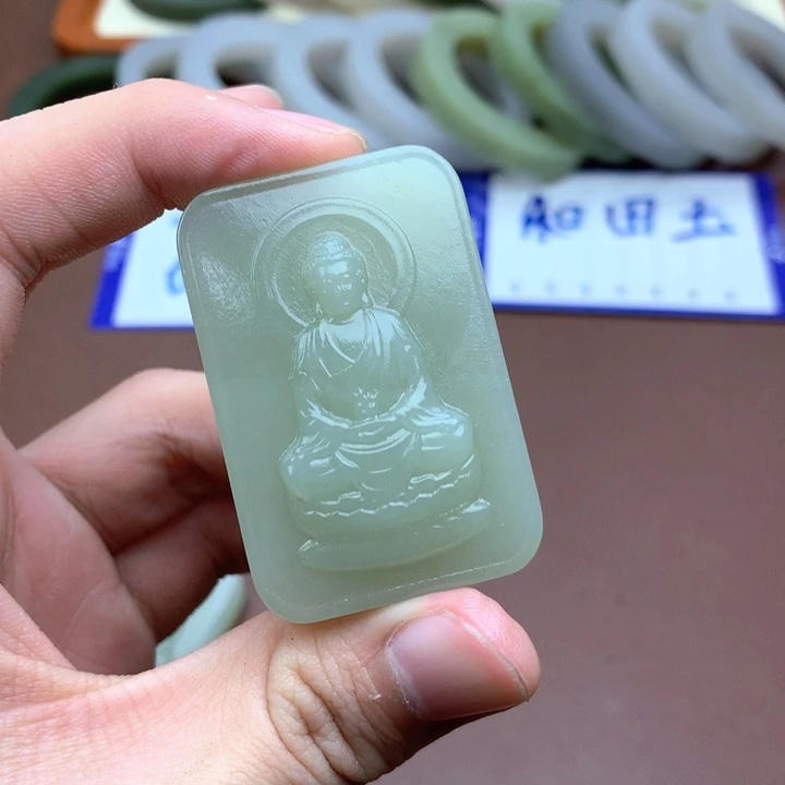 和田玉珠宝半成品未镶嵌姬**泷