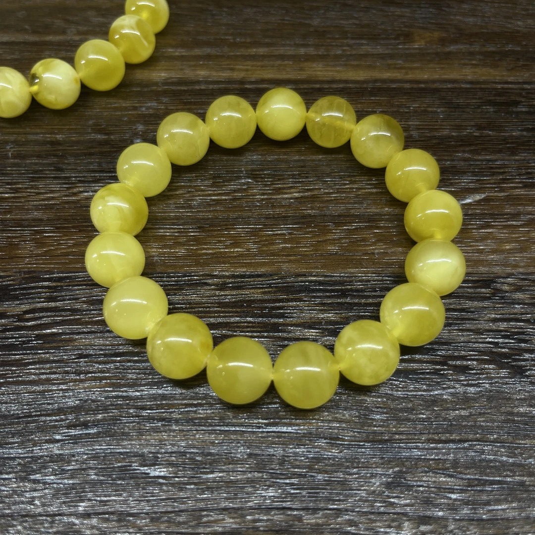 【师老师督造0228-88】19g+蜜蜡圆珠单圈素圈手串约12.5+mm款式可选