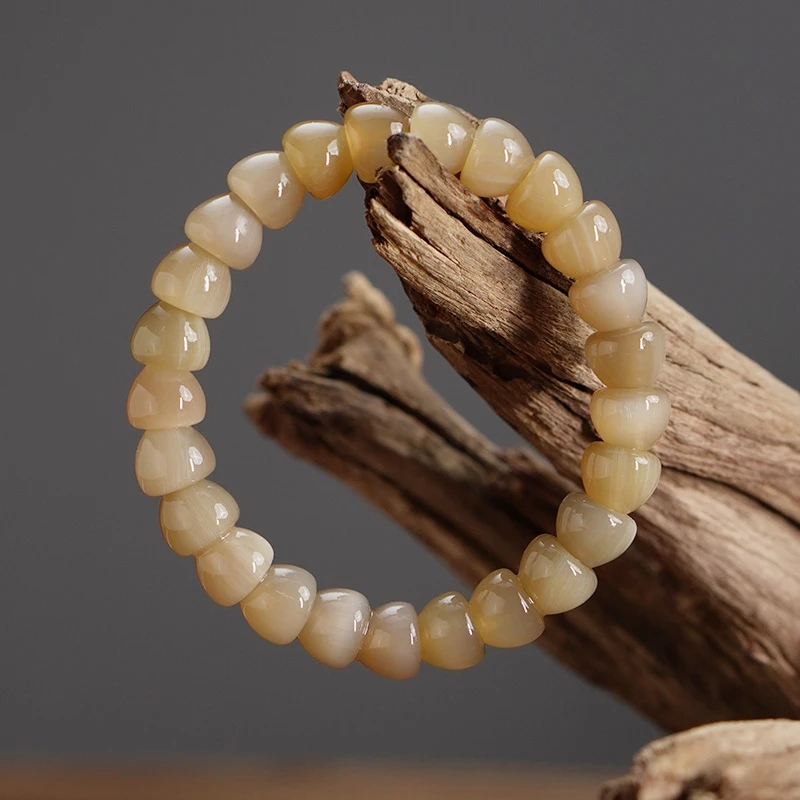 铜合金手链 【小饭碗】天然高贵羊文玩国风手串单圈多样性发一