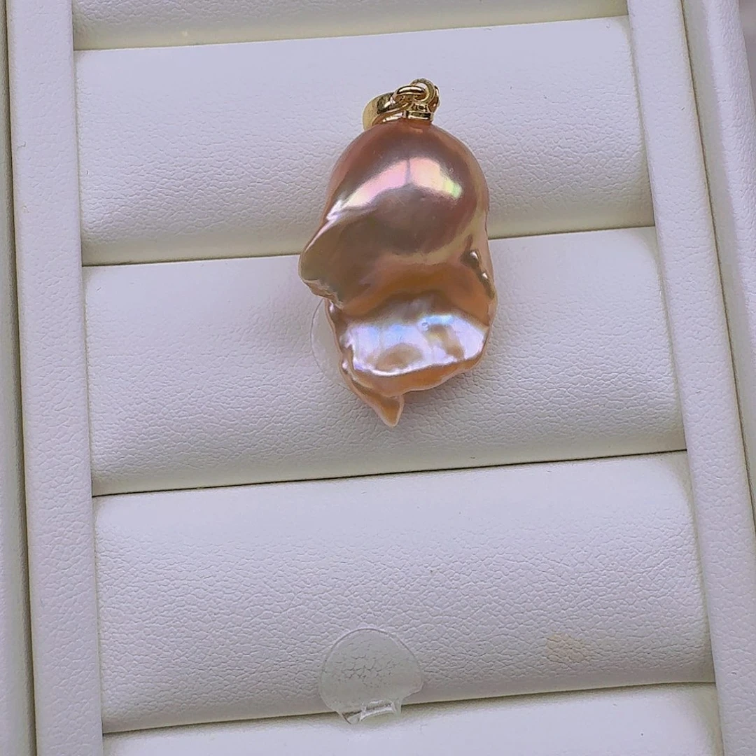 淡水珍珠银S925镶嵌颈饰