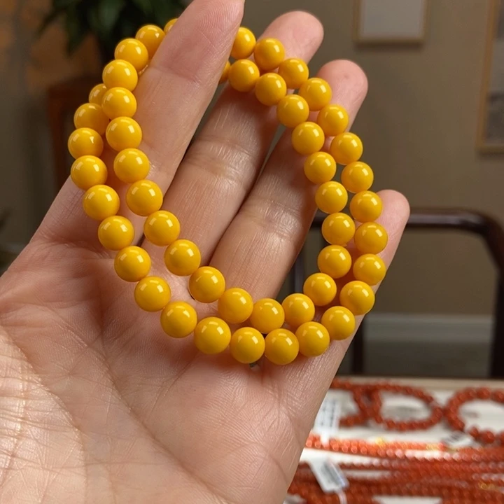 琥珀手链未镶嵌蜜蜡手串7