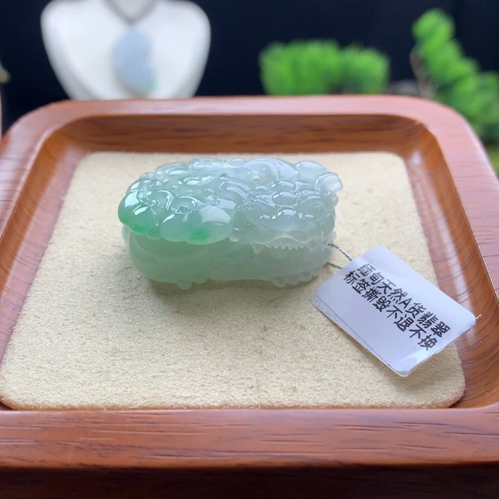 翡翠未镶嵌颈饰貔貅27