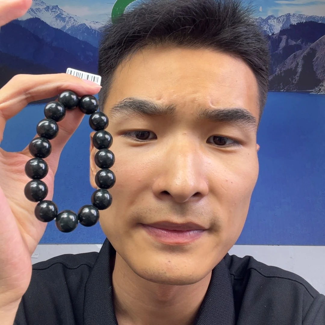 和田玉未镶嵌颈饰黑油青卡14多样性拍一发一