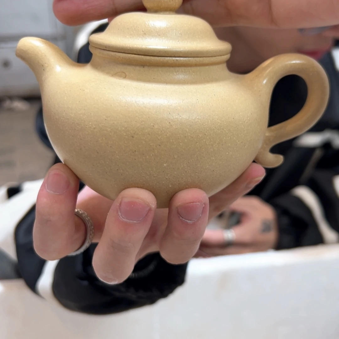 紫砂茶壶本绿莲子瑕