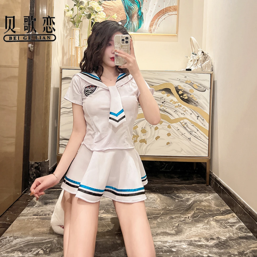 显瘦jk服装女装性感制服诱惑大码水手服空姐演出服夜店装女警套装