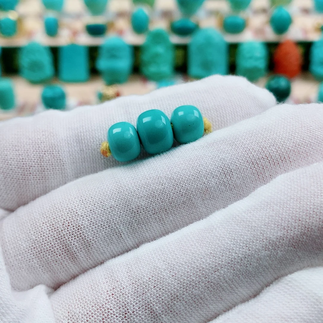 绿松石未镶嵌精品尺寸7.9