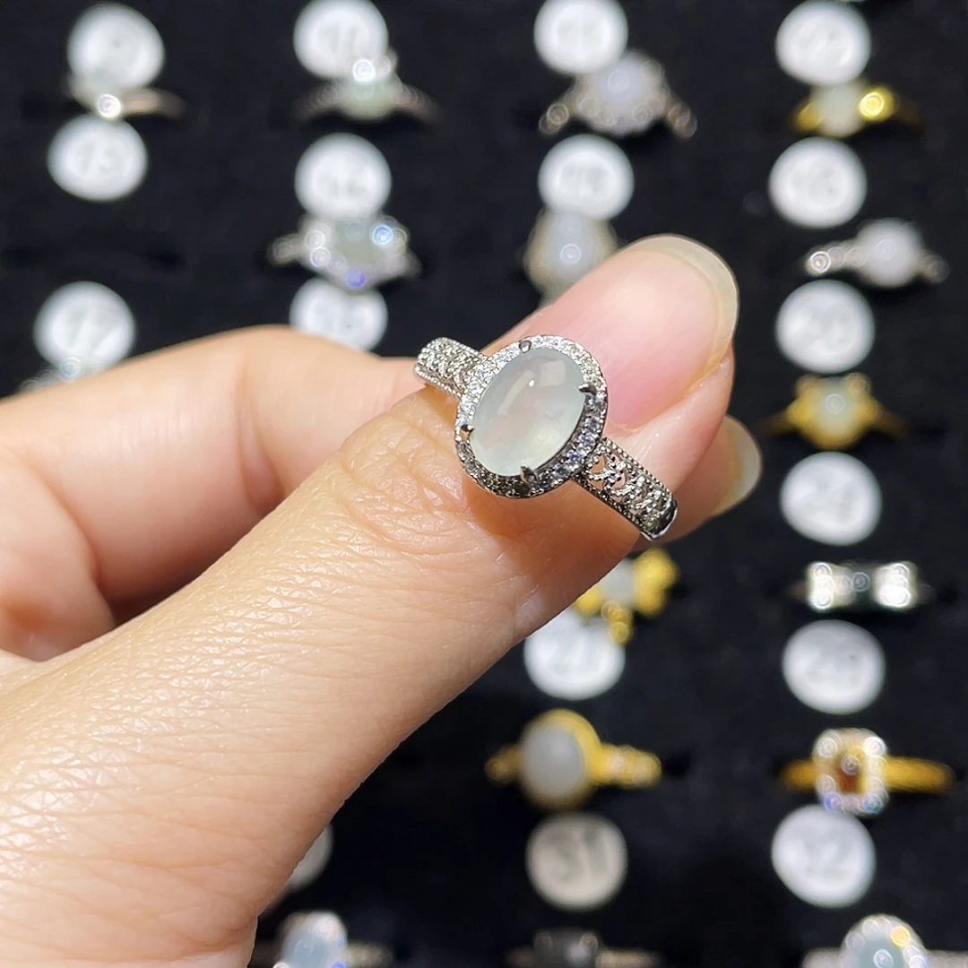 翡翠未镶嵌戒指戒指