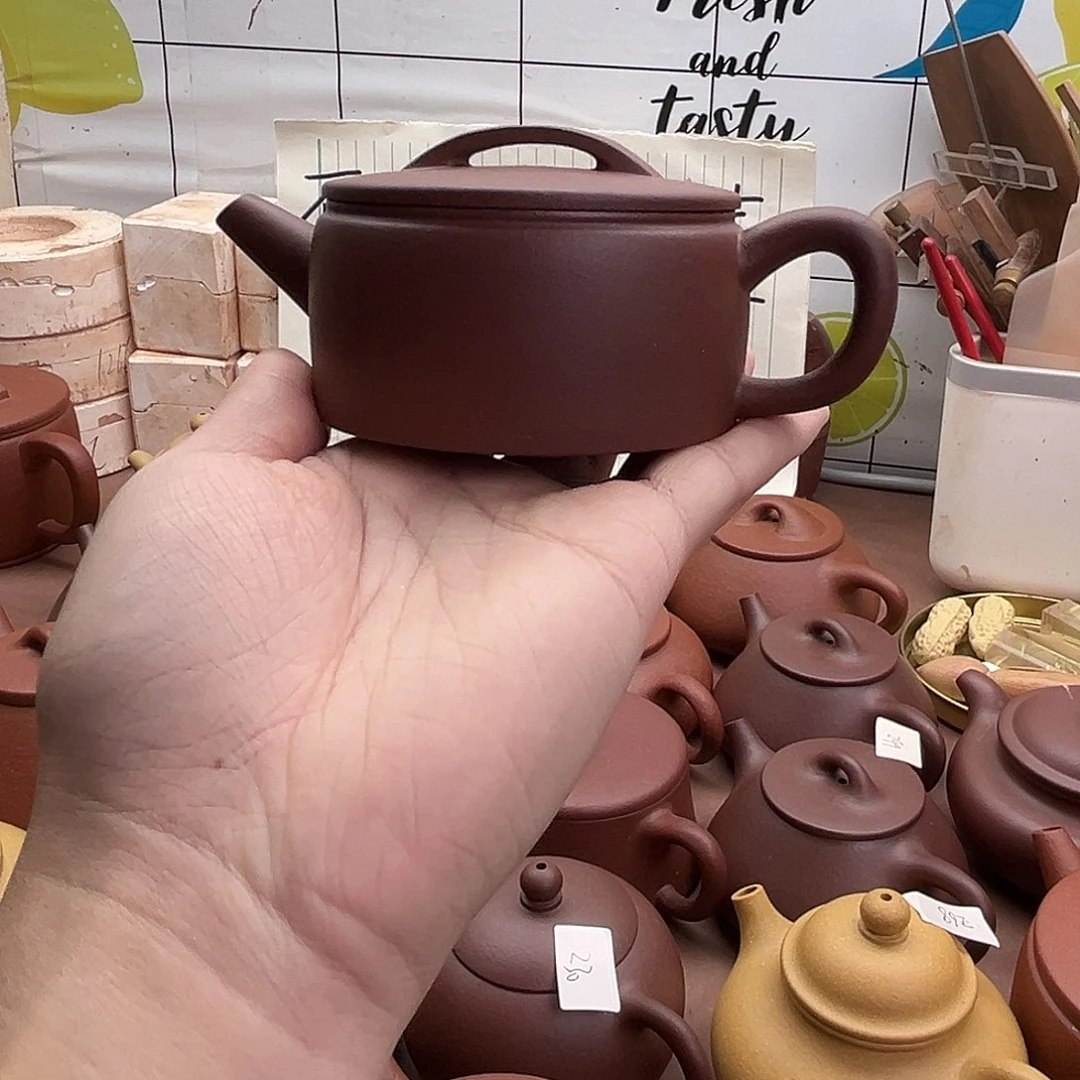 紫砂茶壶汉瓦壶瑕疵