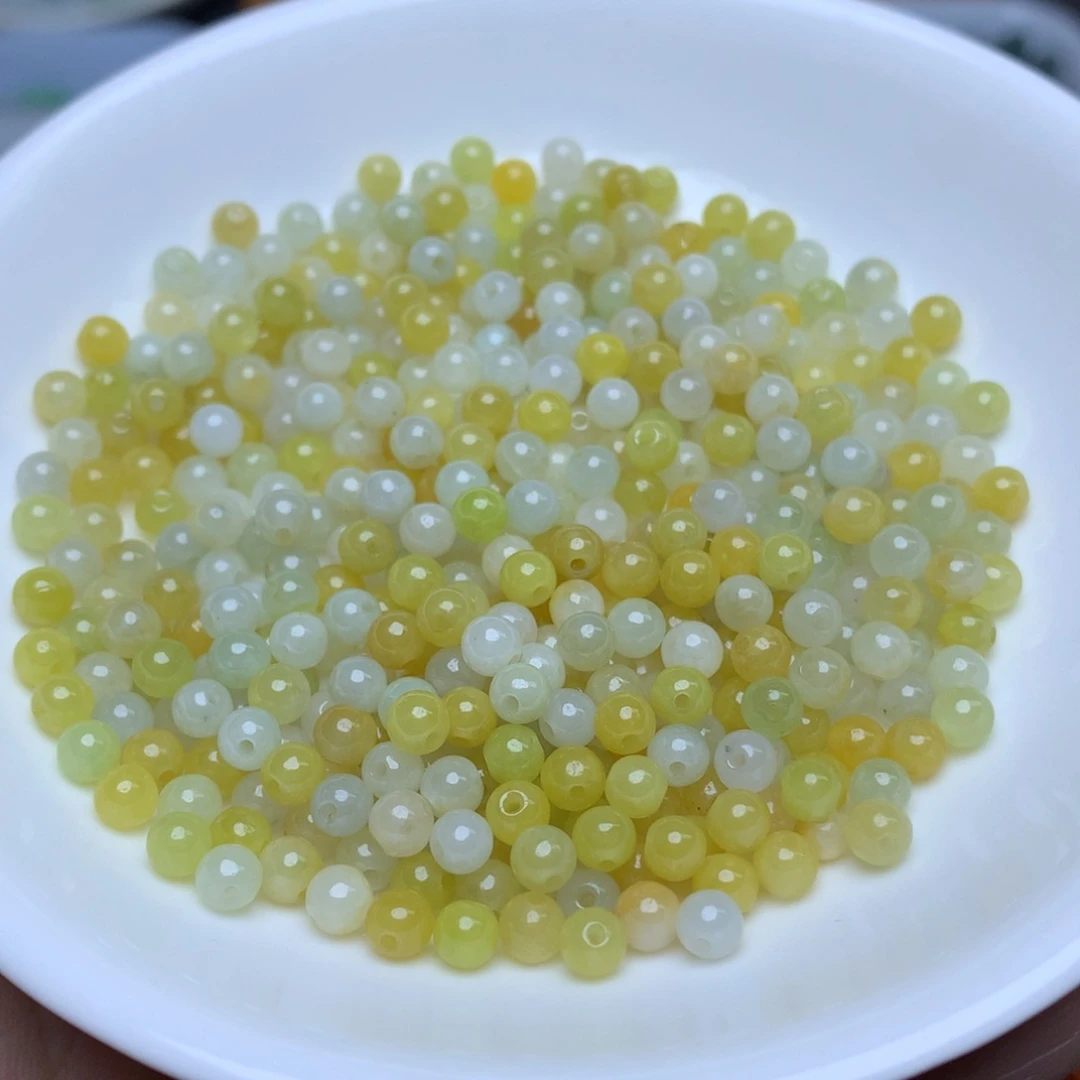 【闪购商品】翡翠手链未镶嵌卡4冰黄50个