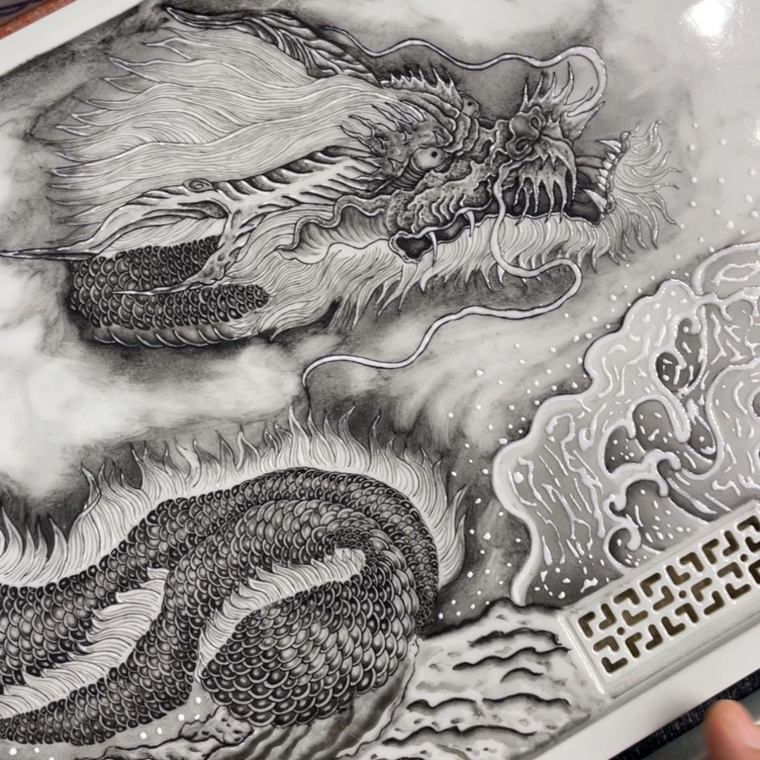 S***e景德镇陶瓷手工手绘