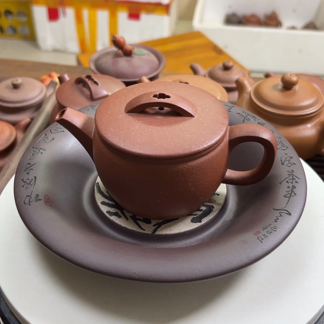 月***珑茶壶紫砂红将破汉瓦200