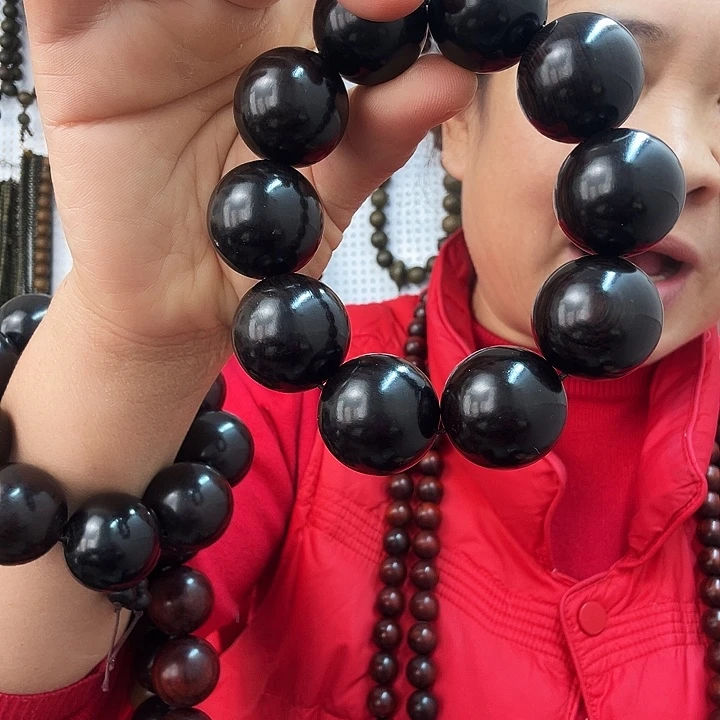 紫光檀2.0的10粒的素珠