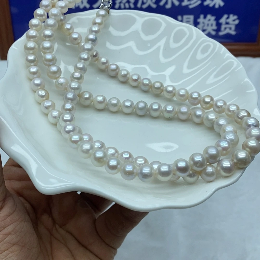 银S925镶嵌淡水珍珠淡水珍珠