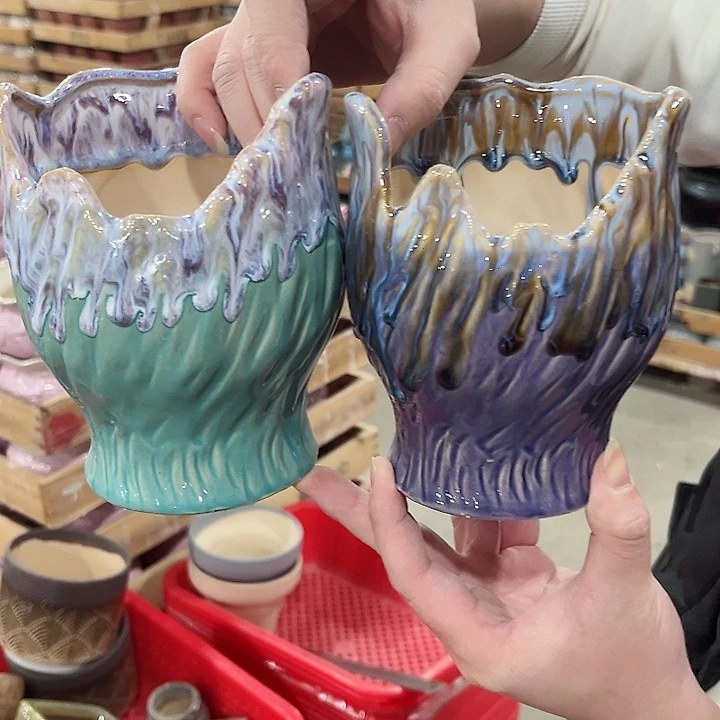 陶瓷陶瓷多肉植物花盆