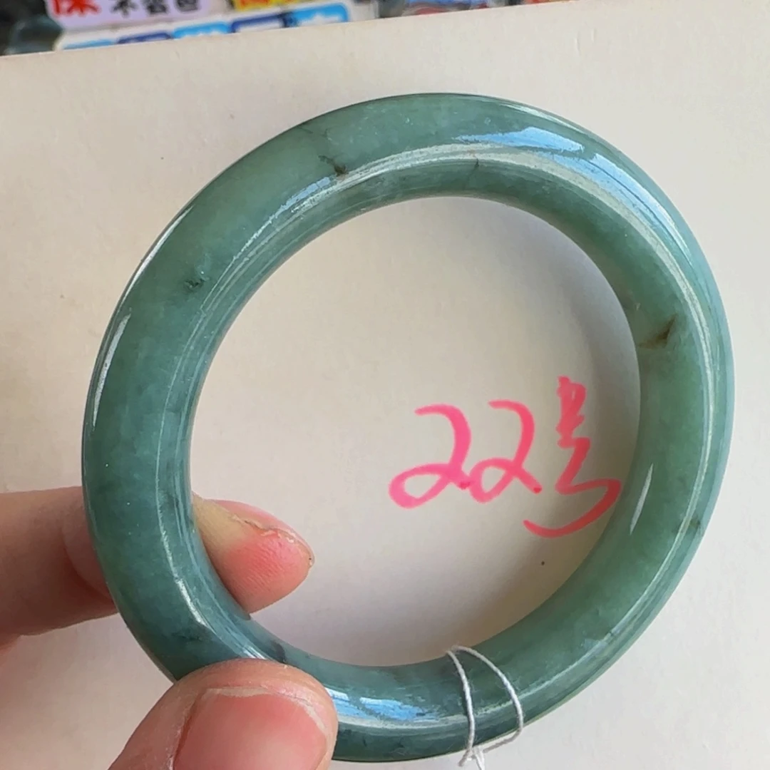 未镶嵌手镯翡翠老坑52老蓝水