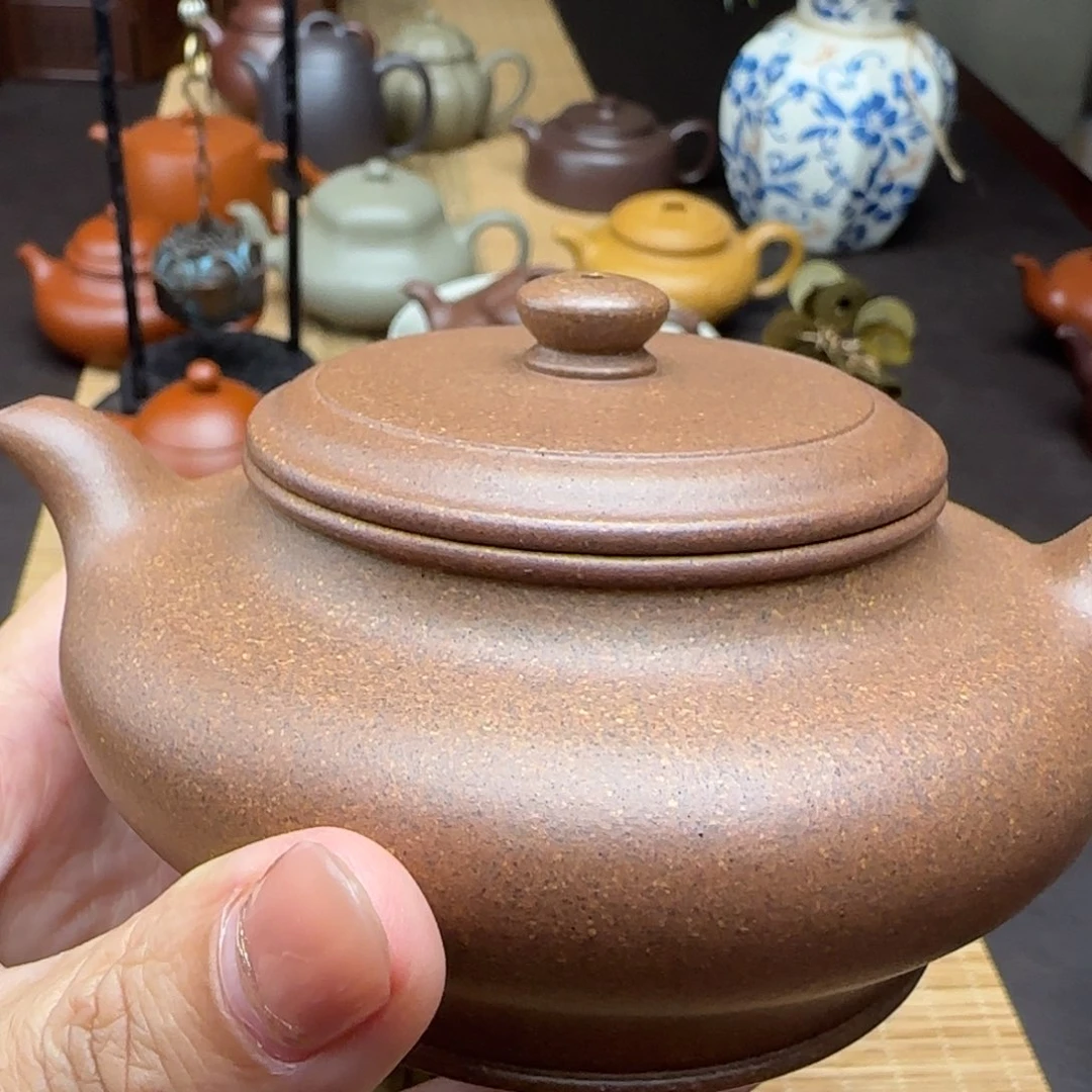 泰***宝茶壶紫砂虚扁壶原矿
