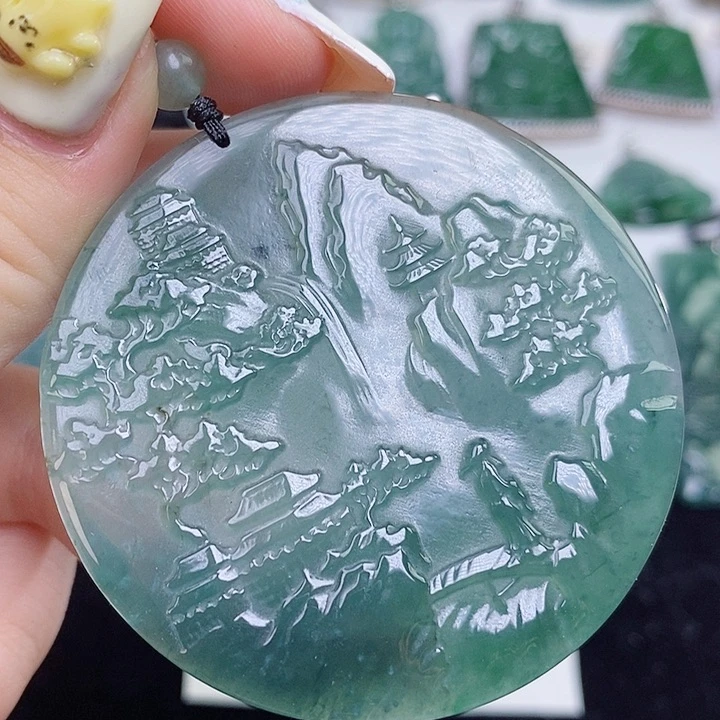 翡翠未镶嵌颈饰1111111111111111