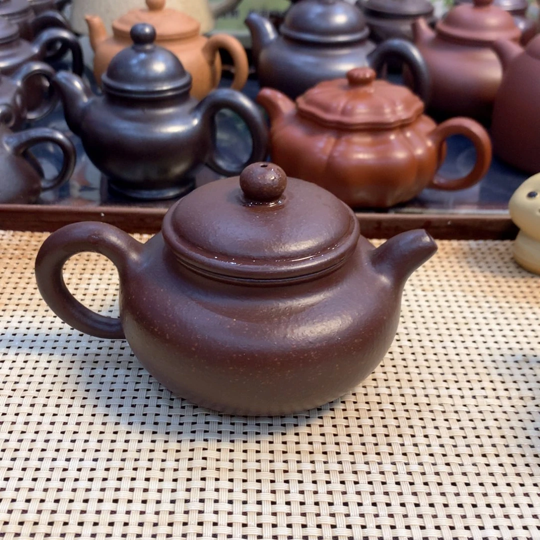 茶壶紫砂宜兴原矿紫泥200cc