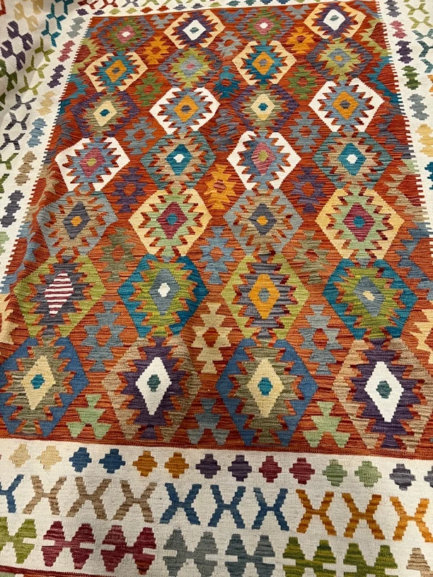 阿富汗Kilim地毯260x365