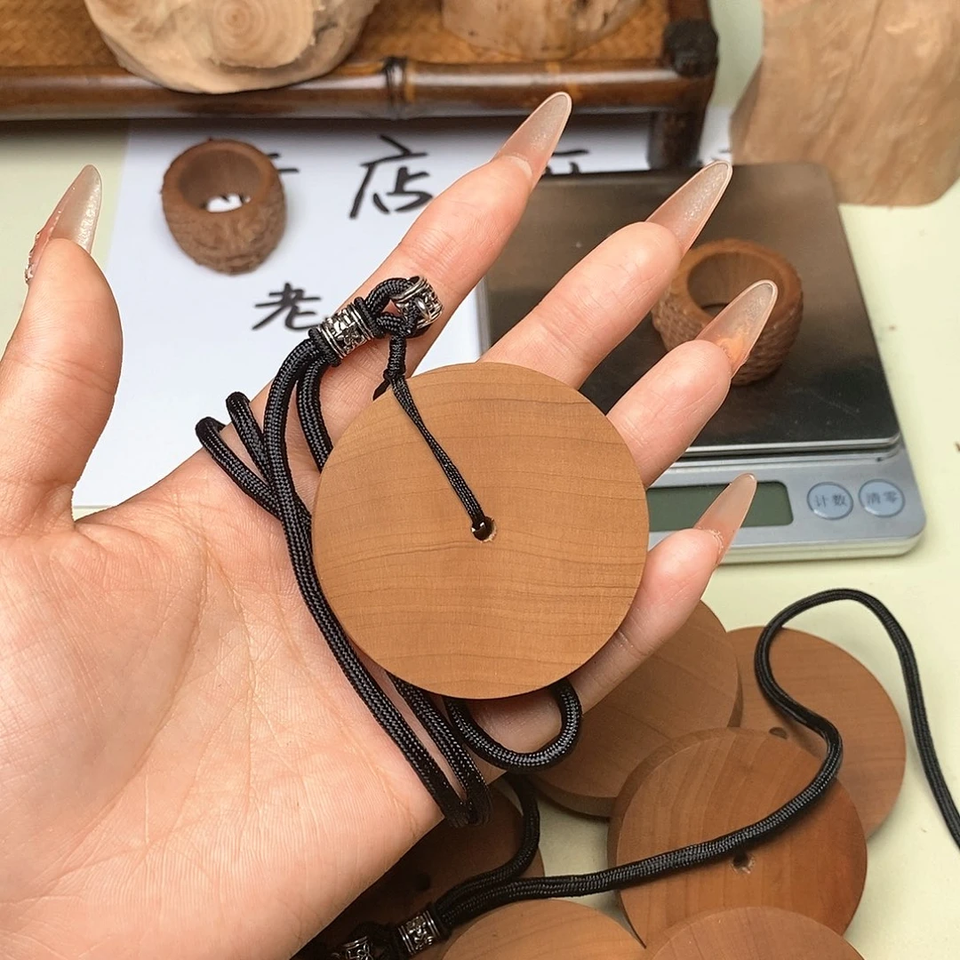 檀香木手串/手链圆牌（大）