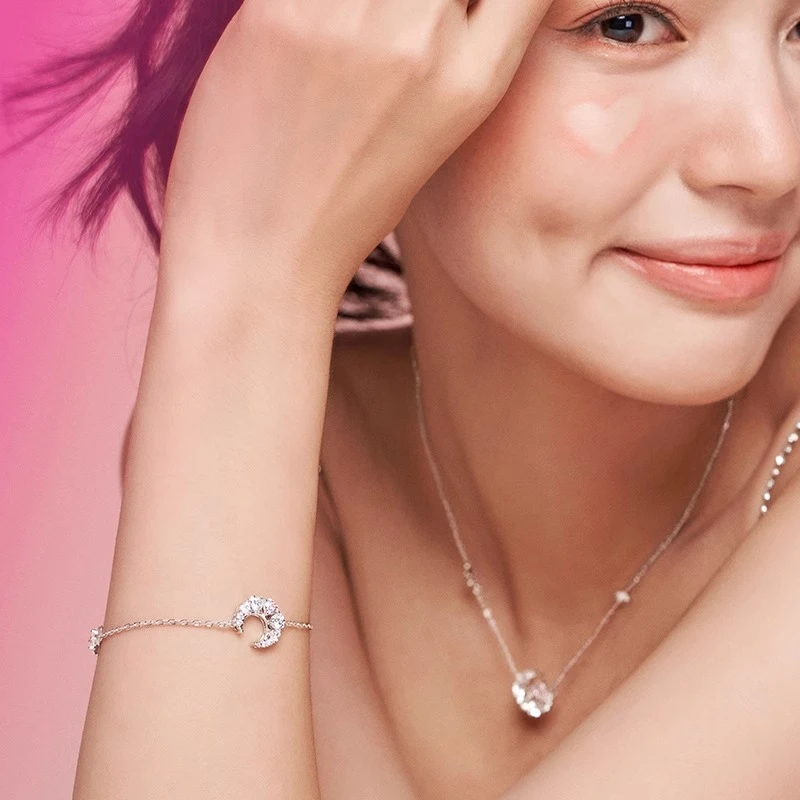 FANCI/范琦 925银手链 幻梦心月手链气质精致简约小众设计高级感