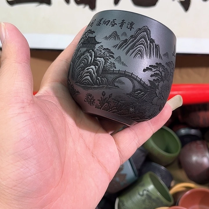 茶杯紫砂全手工紫砂主人杯