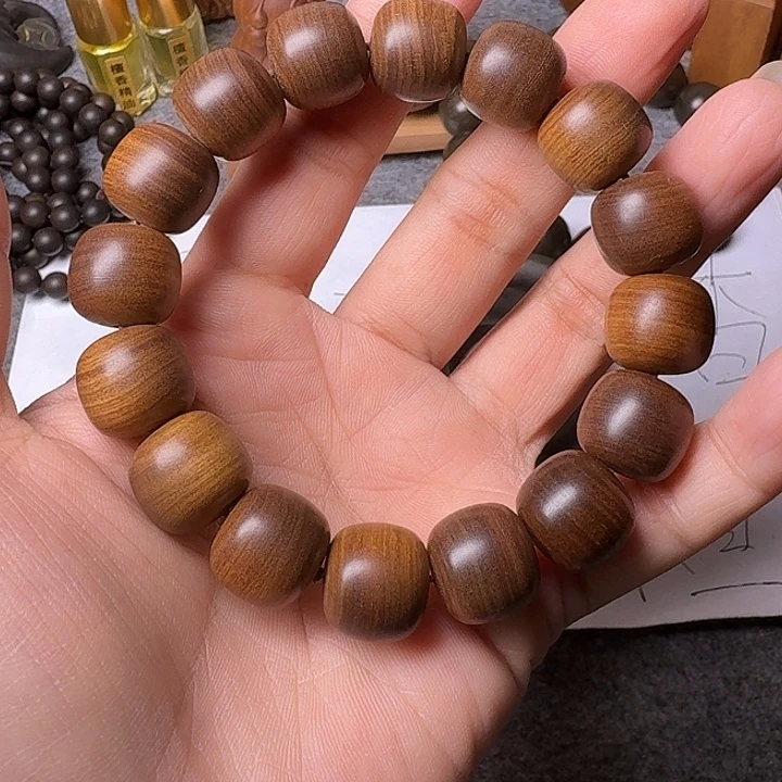 手串/手链檀香木老山檀香黑肉虎皮纹13/14檀香王沉水