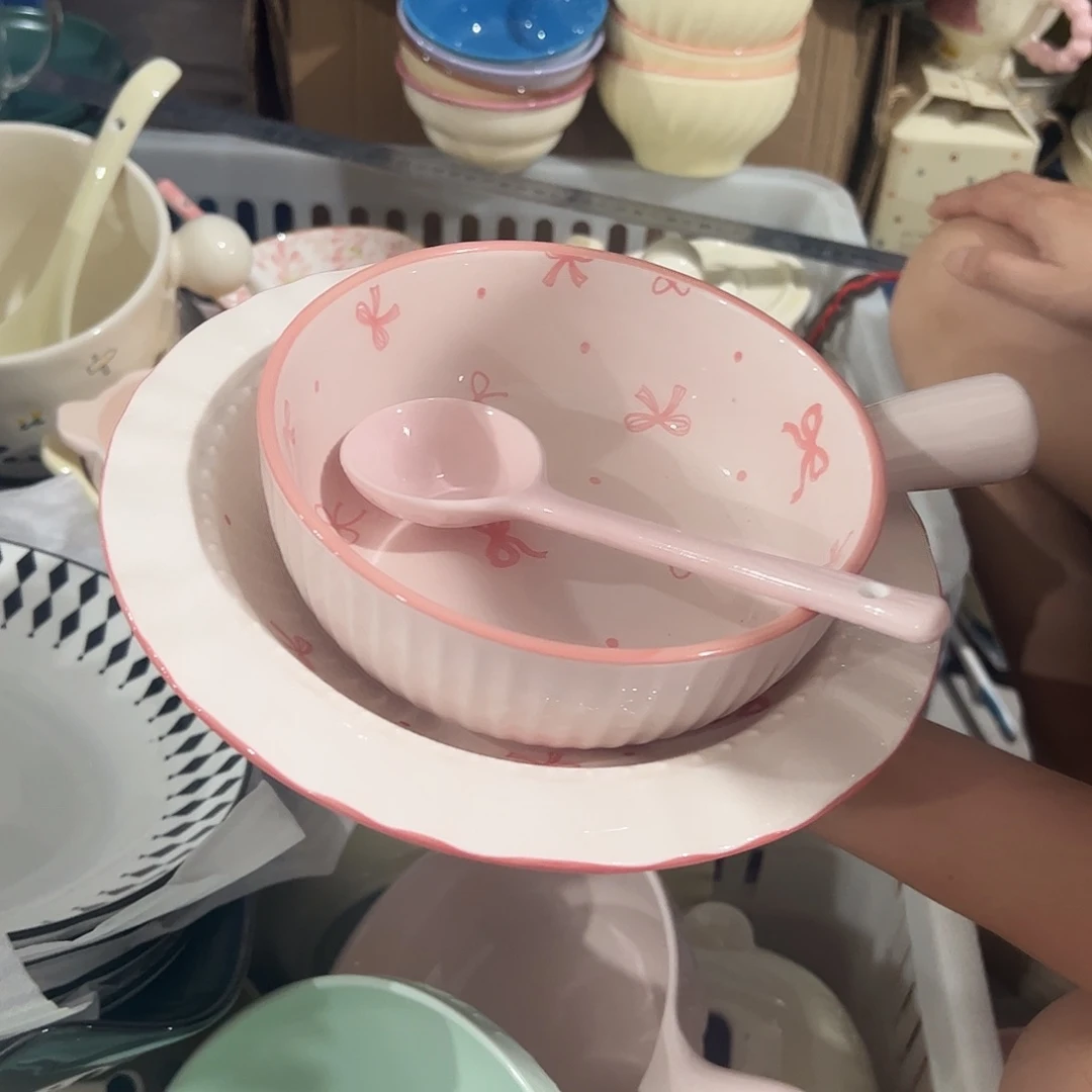 瓷片蝴蝶结3件套3个