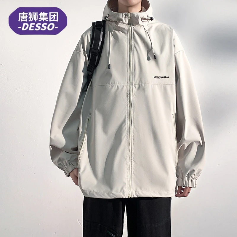 唐狮集团DESSO防风防水冲锋衣外套男款春秋季美式工装夹克外套男